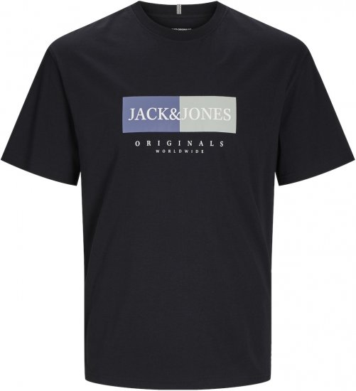 Jack & Jones JORFREDERIKSBERG T-Shirt Black - Herren-T-Shirts - Herren-T-Shirts in großen Größen