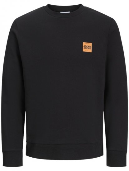 Jack & Jones Brandy Crew Neck Sweatshirt Black - Herren-sweater und -hoodies - Herren-Sweater und -Hoodies in großen Größen