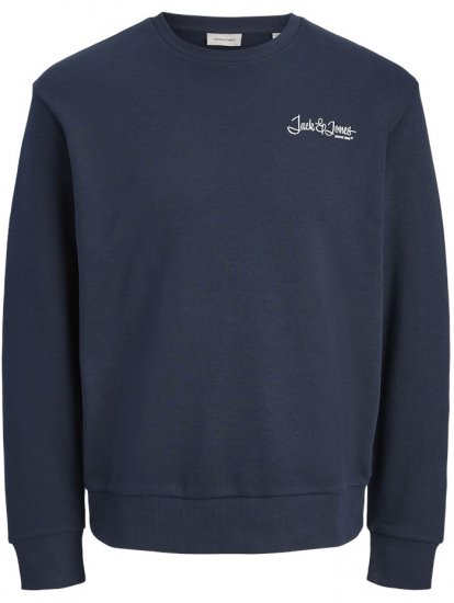 Jack & Jones Yuki Back Print Crew Neck Sweatshirt Sky Captain - Herren-sweater und -hoodies - Herren-Sweater und -Hoodies in großen Größen