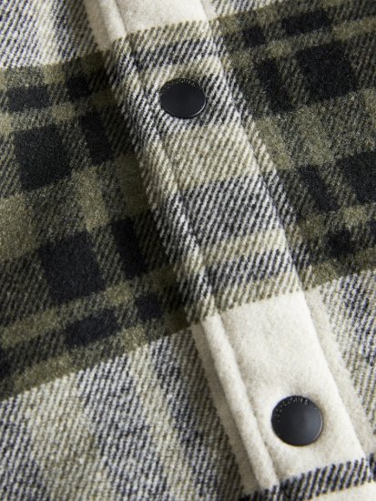 Jack & Jones Zac Teddy Long Sleeve Overshirt Jacket Dusty Olive - Herren jacken - Herren Jacken in großen Größen