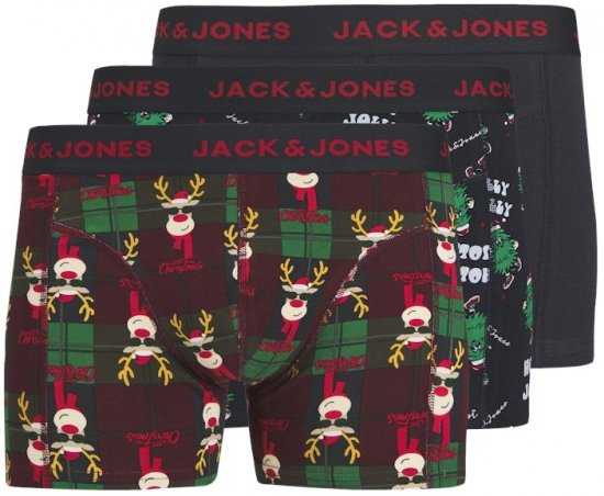 Jack & Jones Rudolph Trunks 3-Pack Dark Navy - Herrenunterwäsche & bademode - Herrenunterwäsche & Bademode in großen Größen