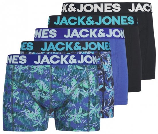  Jack & Jones Tropical Flowers Trunks 5-Pack Blue - Herrenunterwäsche & bademode - Herrenunterwäsche & Bademode in großen Größen
