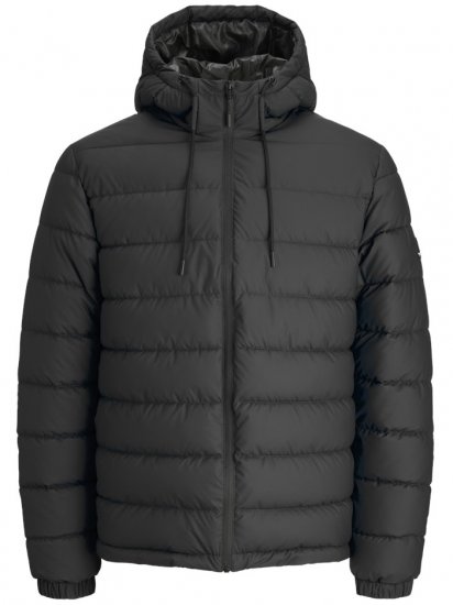 Jack & Jones Point PU Puffer Jacket Black - Herren jacken - Herren Jacken in großen Größen