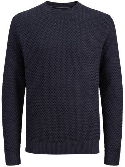 Jack & Jones Barkley Crew Neck Knitted Sweater Night Sky - Herren-Sweater und -Hoodies in großen Größen - Herren-Sweater und -Hoodies in großen Größen