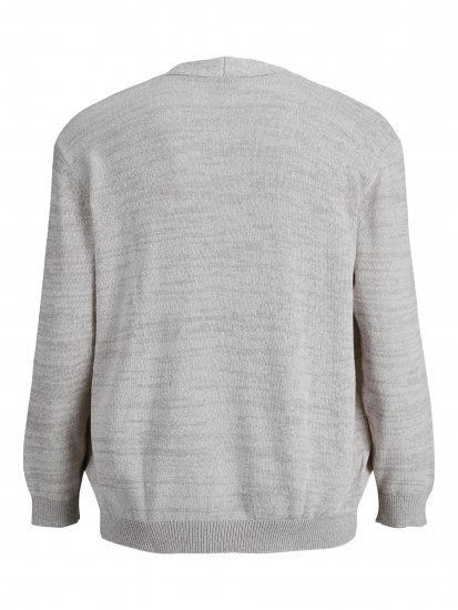 Jack & Jones Blasonic Knit Cardigans Egret - Herren-sweater und -hoodies - Herren-Sweater und -Hoodies in großen Größen