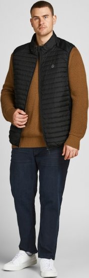 Jack & Jones MULTI BODYWARMER With COLLAR Black - Herren jacken - Herren Jacken in großen Größen