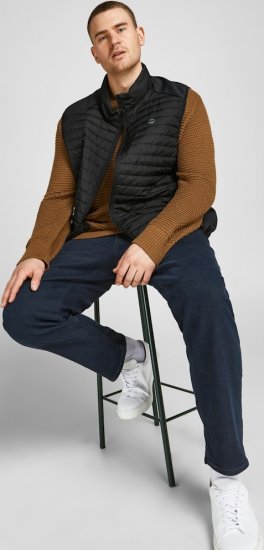 Jack & Jones MULTI BODYWARMER With COLLAR Black - Herren jacken - Herren Jacken in großen Größen