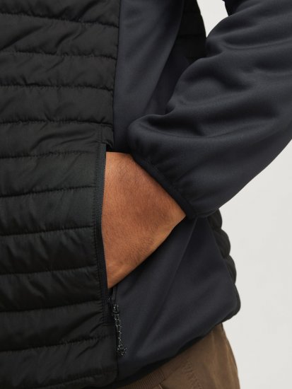 Jack & Jones MULTI QUILTED SET-IN Sleeves Jacket Black - Herren jacken - Herren Jacken in großen Größen