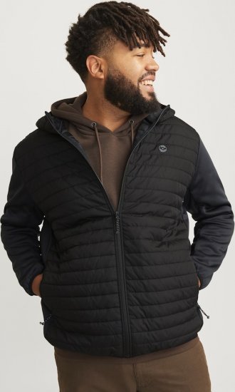 Jack & Jones MULTI QUILTED SET-IN Sleeves Jacket Black - Herren jacken - Herren Jacken in großen Größen