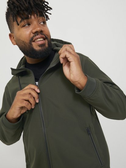 Jack & Jones BASIC Water-Resistant Softshell Jacket Green - Herren jacken - Herren Jacken in großen Größen