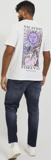 Jack & Jones GLENN FOX GE 224 Jeans Blue Denim - Herren-jeans & -hosen - Herren-Jeans & -Hosen in großen Größen