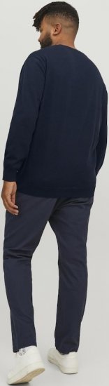 Jack & Jones BASIC Knitted Sweater Navy Blazer - Herren-sweater und -hoodies - Herren-Sweater und -Hoodies in großen Größen