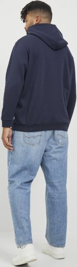 Jack & Jones BRADLEY Hoodie Navy Blazer - Herren-sweater und -hoodies - Herren-Sweater und -Hoodies in großen Größen