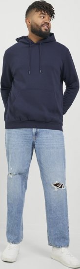 Jack & Jones BRADLEY Hoodie Navy Blazer - Herren-sweater und -hoodies - Herren-Sweater und -Hoodies in großen Größen