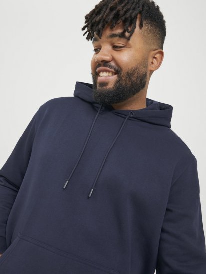 Jack & Jones BRADLEY Hoodie Navy Blazer - Herren-sweater und -hoodies - Herren-Sweater und -Hoodies in großen Größen