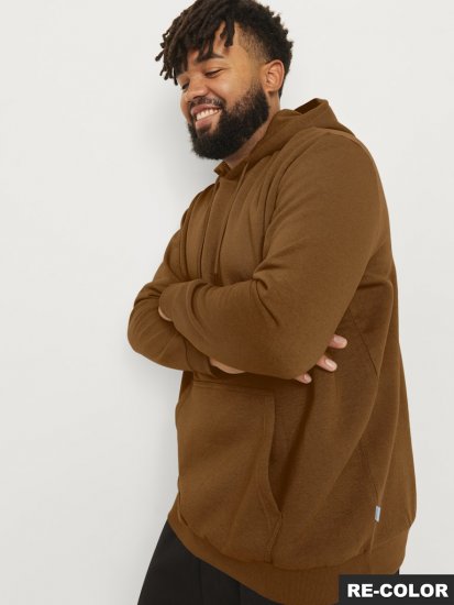 Jack & Jones BRADLEY Hoodie Brown - Herren-sweater und -hoodies - Herren-Sweater und -Hoodies in großen Größen