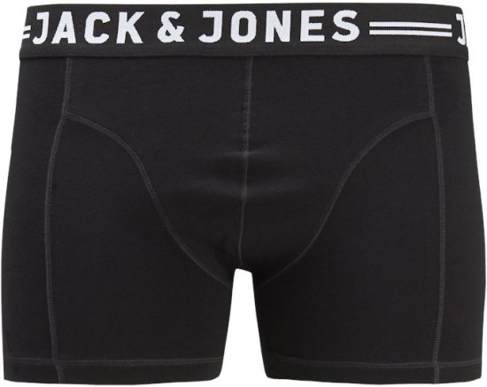 Jack & Jones SENSE Trunks 3-Pack Black - Herrenunterwäsche & bademode - Herrenunterwäsche & Bademode in großen Größen
