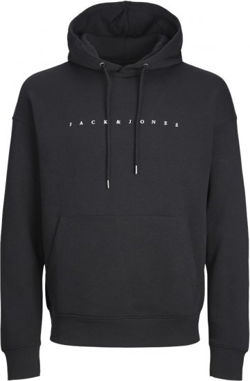 Jack & Jones STAR Hoodie Black - Herren-sweater und -hoodies - Herren-Sweater und -Hoodies in großen Größen