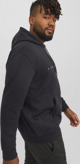 Jack & Jones STAR Hoodie Black - Herren-sweater und -hoodies - Herren-Sweater und -Hoodies in großen Größen