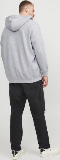 Jack & Jones BRADLEY Zip Hoodie Light Grey Melange - Herren-sweater und -hoodies - Herren-Sweater und -Hoodies in großen Größen