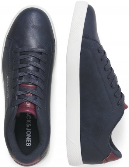Jack & Jones Bosley Sneakers Navy Blazer/Red Dahlia - Herrenschuhe 40-52 - 