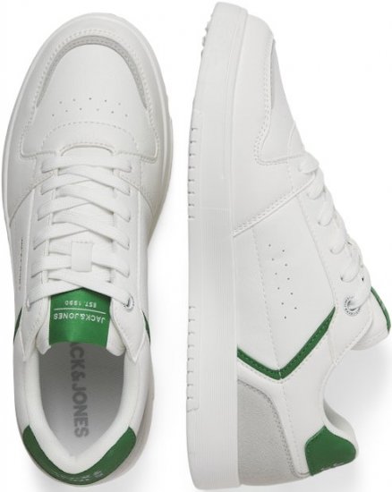 Jack & Jones Ealing 7992 Sneakers White/TREKKING GREEN - Herrenschuhe 40-52 - 