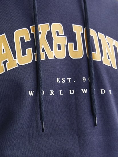 Jack & Jones CALEB Hoodie Navy Blazer - Herren-sweater und -hoodies - Herren-Sweater und -Hoodies in großen Größen