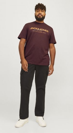 Jack & Jones JJALVIS Vineyard Wine - Herren-T-Shirts - Herren-T-Shirts in großen Größen