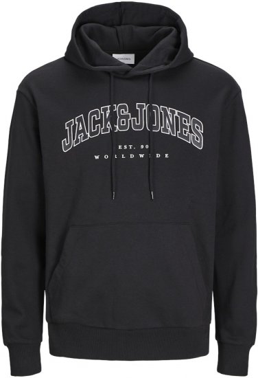 Jack & Jones CALEB Hoodie Black - Herren-sweater und -hoodies - Herren-Sweater und -Hoodies in großen Größen