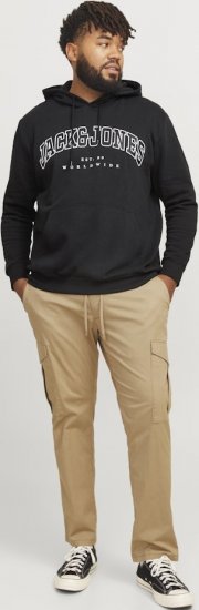 Jack & Jones CALEB Hoodie Black - Herren-sweater und -hoodies - Herren-Sweater und -Hoodies in großen Größen