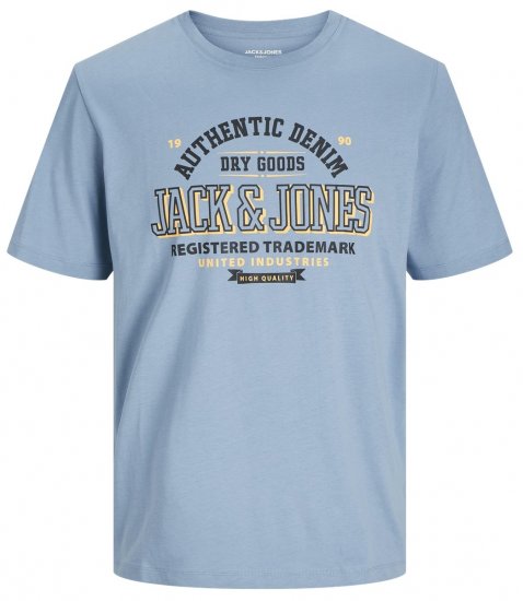 Jack & Jones JJELOGO O-Neck T-Shirt Mountain Spring - Herren-T-Shirts - Herren-T-Shirts in großen Größen