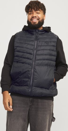 Jack & Jones SPRINT BODYWARMER With Collar Black - Herren jacken - Herren Jacken in großen Größen