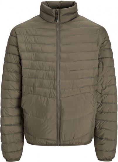 Jack & Jones STATE Puffer Jacket With Collar Brown - Herren jacken - Herren Jacken in großen Größen