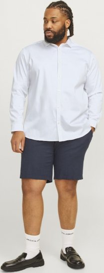 Jack & Jones ARMA LS Shirt White - Herrenhemden - Herrenhemden in großen Größen