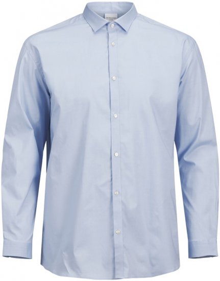 Jack & Jones ARMA LS Shirt Cashmere Blue - Herrenhemden - Herrenhemden in großen Größen