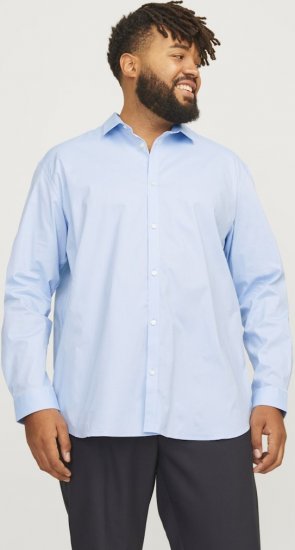Jack & Jones ARMA LS Shirt Cashmere Blue - Herrenhemden - Herrenhemden in großen Größen