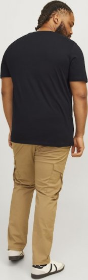 Jack & Jones CORP Logo Play 5 T-Shirt Black - Herren-T-Shirts - Herren-T-Shirts in großen Größen