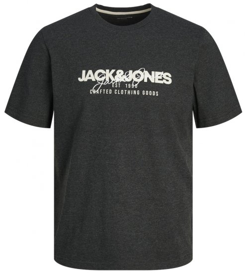 Jack & Jones JJALVIS T-Shirt Black - Herren-T-Shirts - Herren-T-Shirts in großen Größen