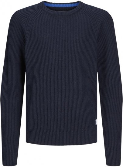 Jack & Jones PANNEL Knitted Sweater Navy Blazer - Herren-Sweater und -Hoodies in großen Größen - Herren-Sweater und -Hoodies in großen Größen