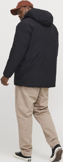 Jack & Jones KEEN Windproof Parka Black - Herren jacken - Herren Jacken in großen Größen