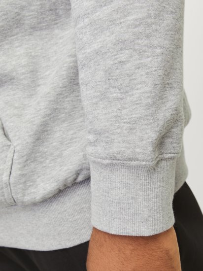 Jack & Jones JCOOUTDOOR Hoodie Light Grey - Herren-sweater und -hoodies - Herren-Sweater und -Hoodies in großen Größen