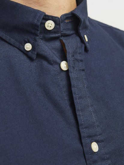 Jack & Jones Brook Oxford Long Sleeve Shirt Navy Blazer - Herrenhemden - Herrenhemden in großen Größen
