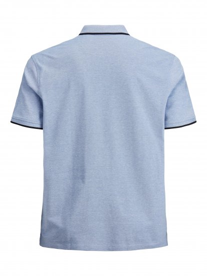 Jack & Jones PAULOS Short Sleeve Polo Light Blue/PS - Polo-shirts für herren - Polo-Shirts für Herren in großen Größen