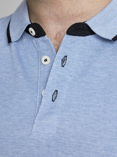 Jack & Jones PAULOS Short Sleeve Polo Light Blue/PS - Polo-shirts für herren - Polo-Shirts für Herren in großen Größen