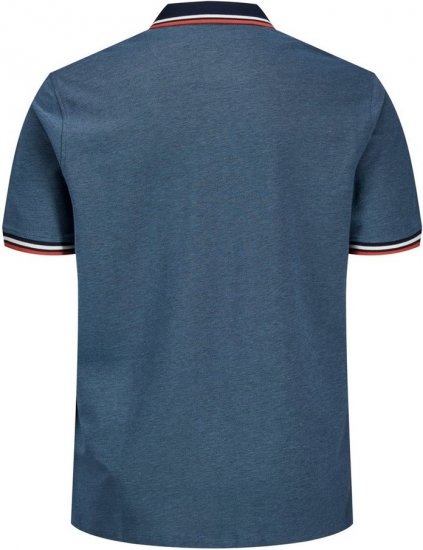 Jack & Jones PAULOS Short Sleeve Polo Denim Blue/PS - Polo-shirts für herren - Polo-Shirts für Herren in großen Größen
