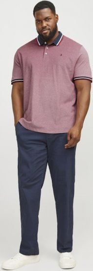 Jack & Jones PAULOS Short Sleeve Polo Rio Red/PS - Polo-shirts für herren - Polo-Shirts für Herren in großen Größen