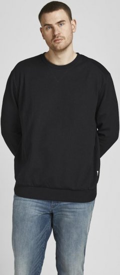 Jack & Jones Basic Sweatshirt Black - Herren-sweater und -hoodies - Herren-Sweater und -Hoodies in großen Größen