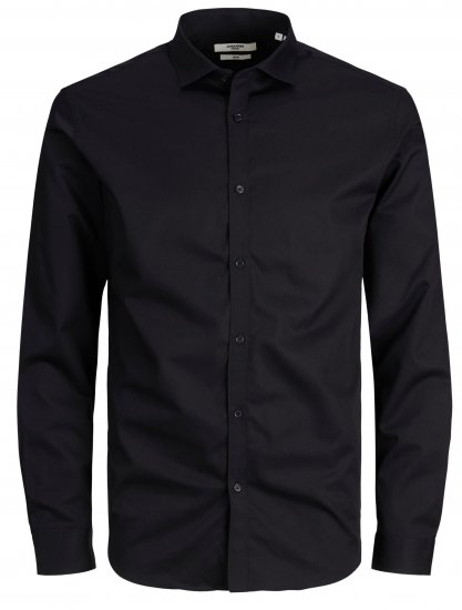 Jack & Jones CARDIFF Dress Shirt Black - Herrenhemden - Herrenhemden in großen Größen