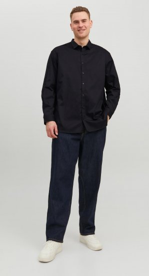 Jack & Jones CARDIFF Dress Shirt Black - Herrenhemden - Herrenhemden in großen Größen