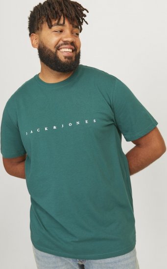Jack & Jones STAR T-Shirt Deep Teal - Herren-T-Shirts - Herren-T-Shirts in großen Größen